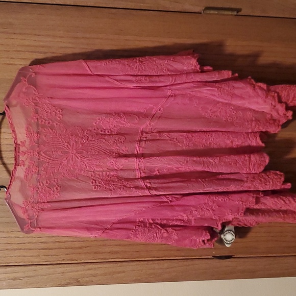 OS Burnt Orange Kimono WORN ONCE - Picture 3 of 3